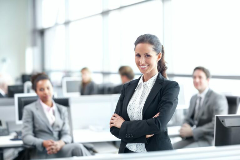 Professional in een kantooromgeving