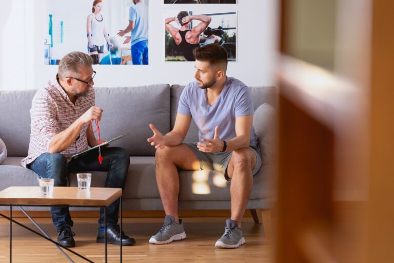 Medewerker in gesprek met een coach